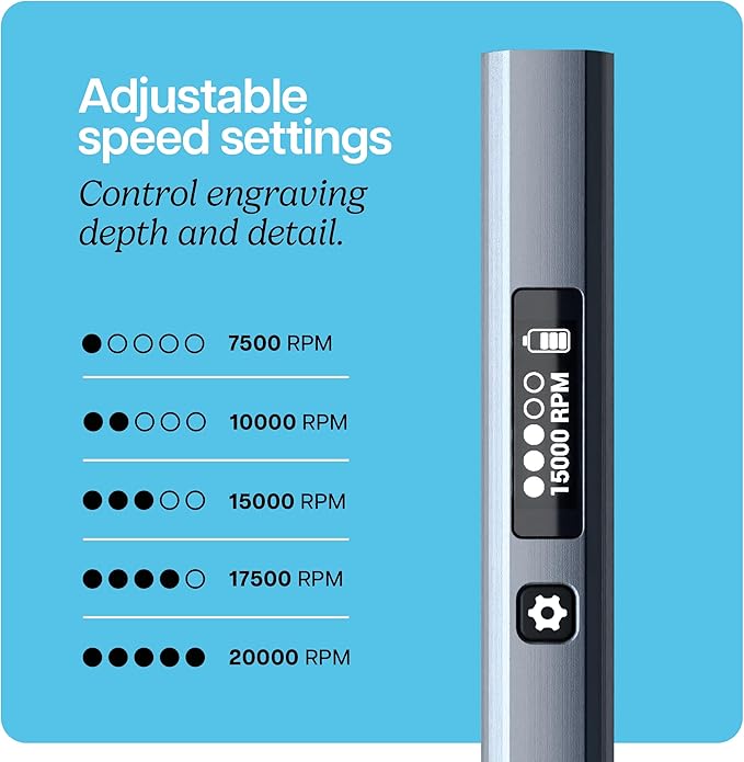 EtchMate Engraving Pen for Metal, Wood, Glass, Plastic & All Materials - Cool Birthday Gift Ideas - Engraver Pen Tool - Teen Boy Gifts - Unique Gifts for Women, Teenage Girl - Craft Kits for Adults