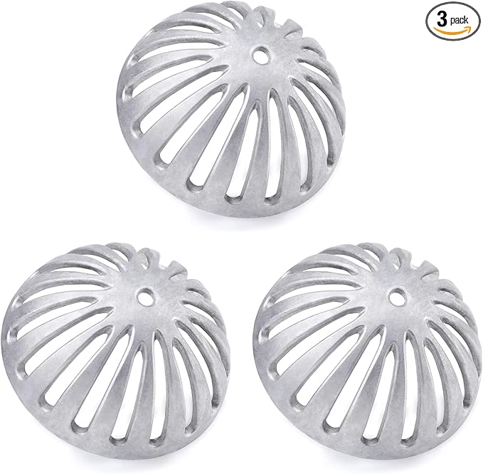 Floor Sink Strainer, Floor Drain Strainer, Heavy Duty Aluminum Dome Drain Cover, Floor Drain Cover for Restaurant, Home, Garden, Kitchen, Mall, Bar or Buffet 5-1/2" W x 2-1/4"H(3PCS)