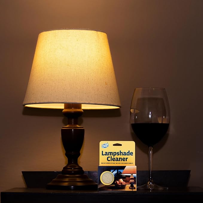 Sparkle Plenty Lampshade Cleaner - Dry Magic Dust Sponge for Lamp Shade - Dry Dusting Sponge Scrub for Fabric & Window Blinds - Effortless Duster Upholstery Cleaner for Furniture & Surfaces (2 Pack)