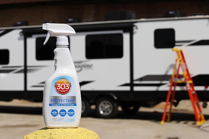 303 Products Aerospace Protectant Spray, UV Protection for Outdoor Surfaces – Protects Vinyl, Plastic & Rubber, Repels Dust & Dirt, Matte Finish, 32 oz