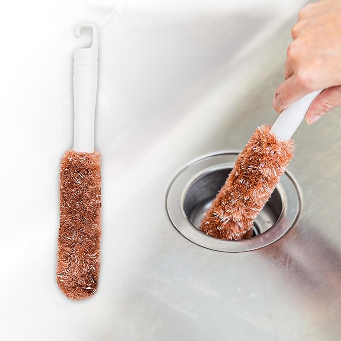 2-Pack Dual-Bristle Cleaning Brushes, Soft Bristles for Gentle Foaming and Firm Bristles for Deep Cleaning, Perfect for Kitchen, Bathroom, Sinks, Bathtubs, and Drains