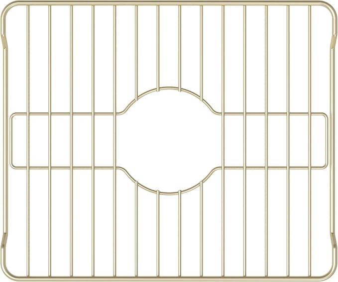Better Houseware Sink Protectors for Kitchen Sink, Protective Metal Grid, 12x10.25x1 inches, Almond Kitchen Sink Mat to Shield Sink Base from Scratches, Rust-Resistant Coating, S