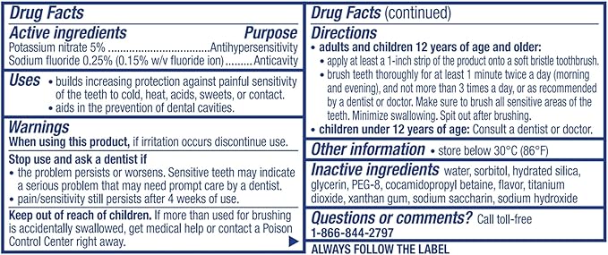 Sensodyne Pronamel Gentle Whitening Alpine Breeze Toothpaste - 0.8 ounce -Travel Size