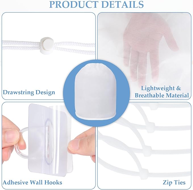 4 Pack Dryer Vent Lint Catcher Bags, Lint Trap Catcher for Dryer Vent, Indoor Outdoor Dryer Lint Catcher Trap and Filter, Dust Catching for Ventless Dryer Vent to Capturing Lint and Dust