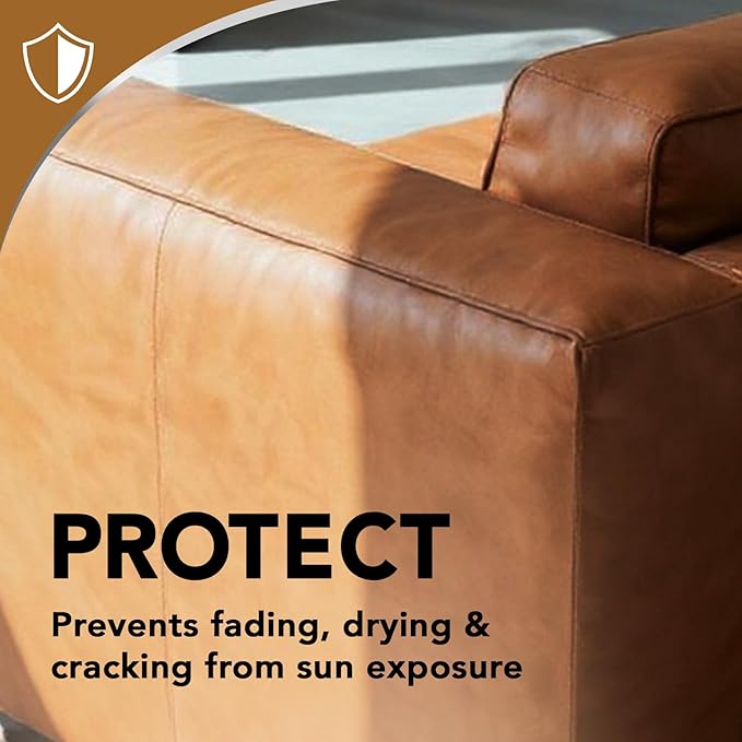 Weiman Leather Cleaner and Conditioner for Furniture - Cleans Conditions and Restores Leather Surfaces - UV Protectants Help Prevent Cracking or Fading of Leather Car Seats, Shoes, Purses