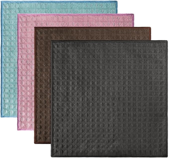 Cotton Waffle Weave Kitchen Dish Cloths (12" x 12"12 Pack), Reusable Absorbent Microfiber Cleaning Cloths, Kitchen Cleaning Cloths, Lint-Resistant Kitchen Towels, Kitchen Cloths for Cleaning Counters