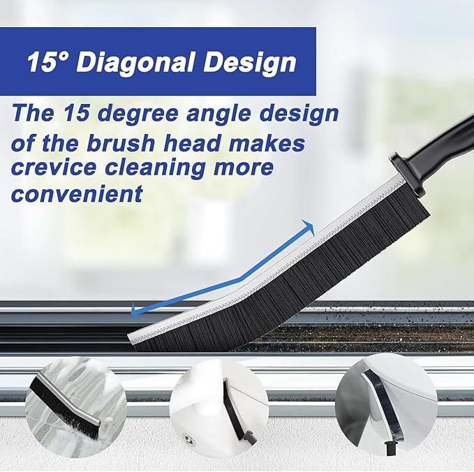 15-Piece Set Crevice Cleaning Brush, Skinny Gap Cleaning Tools for Household Use, Multifunctional Hard Bristle Gap Cleaning Brush, Grout Cleaner Brush, Toilet Brush, Scrub Brush for Shower Tile
