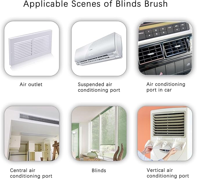 Blind Cleaner Tool, Mini Blind Duster Clean Brush, Dust Venetian Brush, Yellow S29