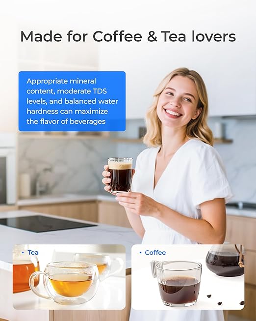 Waterdrop PT-07B Water Filter Pitcher with 3 Filters, 10-Cup, NSF Certified, 600-Gallon Long-Life, Improved Coffee & Tea Taste, Reduces PFOA/PFOS, Chlorine, 5X Longer Filter Life, Blue