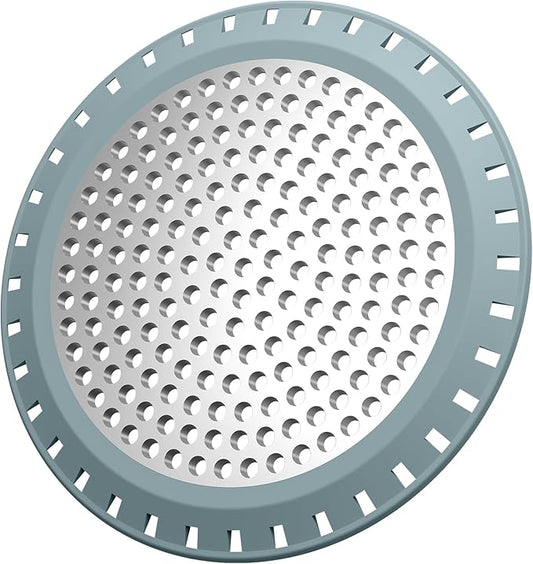 Shower Drain Hair Catcher,Aluvor Shower Drain Cover Bathtub Drain Strainers Weighted Metal Hair Trap Stopper Sink Protector Filter Bathroom Flat Strainer Stopper (Greyishblue)