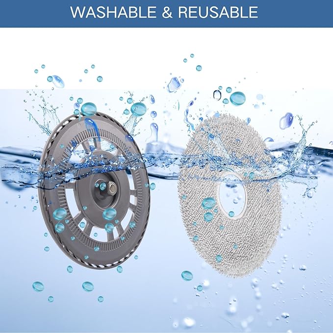 2 Mop pad Holders and 4 mop Pads,Replacement Accessories Compatible with Dreame X30 Ultra,X40 Ultra,X40 Master,L10s Pro Ultra Heat,L20 Ultra,L30 Ultra,L40 Ultra,MOVA P10 Pro Ultra,E30 Ultra