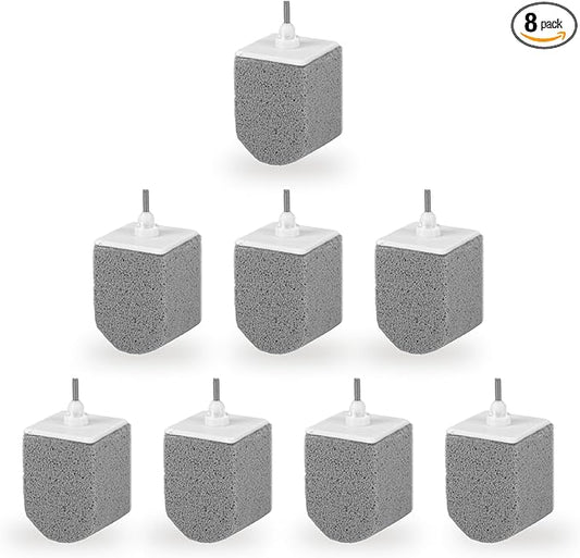 Pumice Stone Refill Heads for Toilet Bowl Cleaner, Hard Water Ring Stain Remover for Bathroom, Bathtub, Pool, Kitchen Sink Cleaning, 8 Pack (gray)