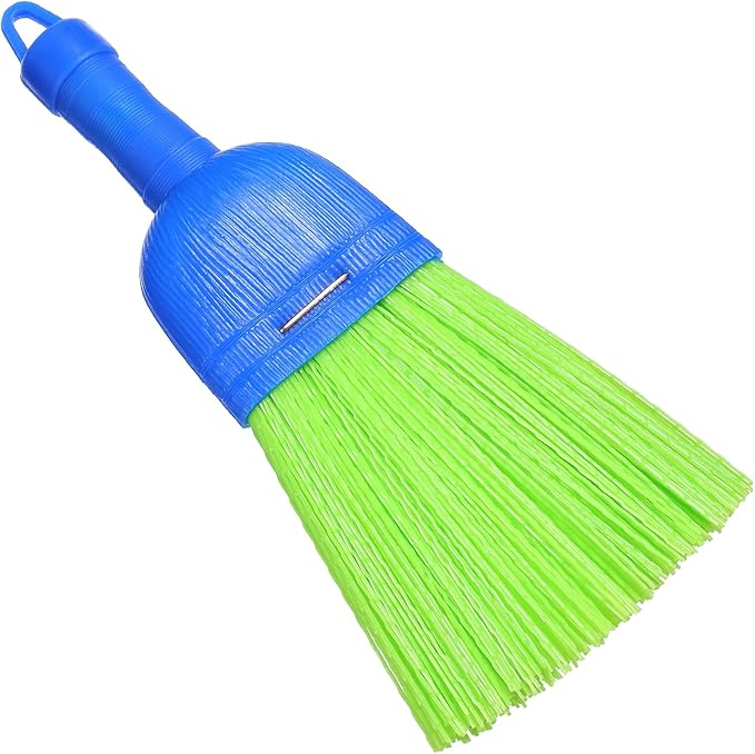 Whisk Broom Hand Brush Fiber Outdoor Car Broom with Hang Hole Durable Bristles Whisks Away Dirt Debris for Cleaning Inddoor Porches Floors Decks Driveways Dirt Dust