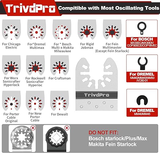 15pcs Grout Remover Tool Carbide Oscillating Multi Tool Blades Diamond Grout Removal Blade Tools for Tile, Concrete, Masonry, Cleaning Mortar