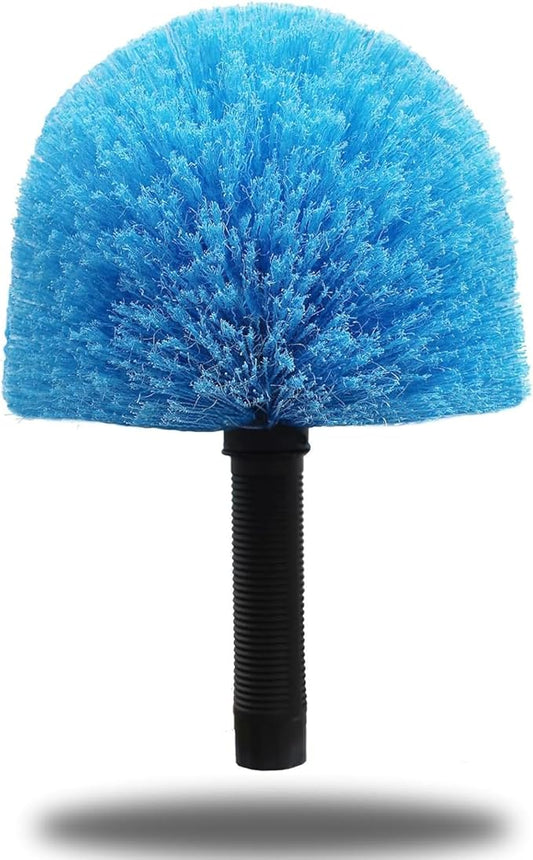 Twist-On Cobweb Duster Head Brush // Spider Web Brush for Outdoor & Indoor Web Cleaning // Fits Standard Acme Threaded Poles // Brush Head Only -1 Pack
