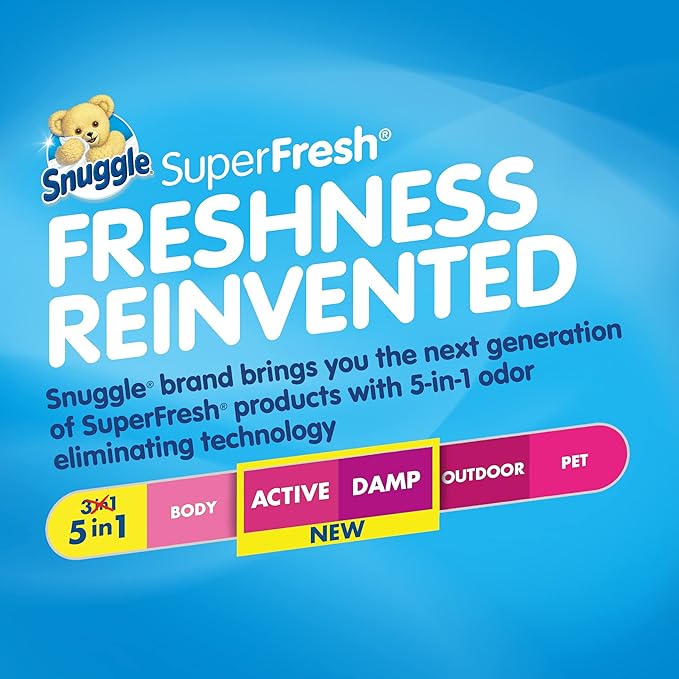 Snuggle Plus SuperFresh Dryer Sheets with Static Control and Odor Eliminating Technology, Spring Burst, 200 Count (Pack of 6)