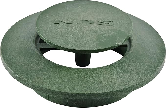 NDS 322G* Pop-Up Drainage Emitter with Elbow, fits 3-Inch Sewer and Drain Pipe, Works with Drainage Systems Including Catch Basins and Channel Drains, Green