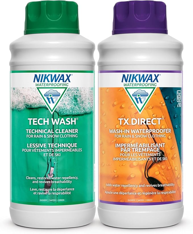 Nikwax Hardshell Cleaning & Waterproofing Duo-Pack