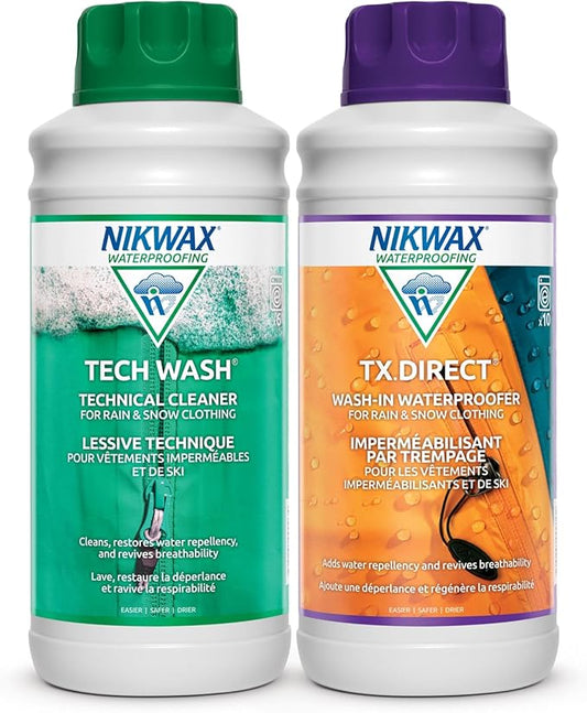 Nikwax Hardshell Cleaning & Waterproofing Duo-Pack