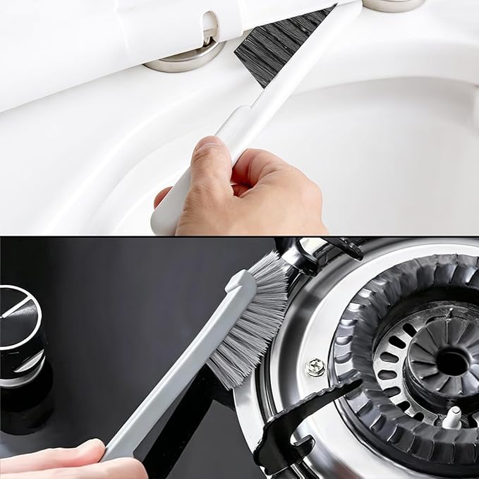 12pcs Crevice Cleaning Brush, Hard Bristle Scrub Brushes Tools, Straw Cleaner Brush for Sill, Tile Lines, Shutter, Corner, Sink Sippy Cup and Water Bottle
