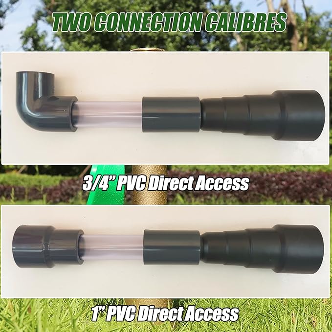 Wet Vac Attachment AC Drain Line Vacuum Adapter to Unclog and Evacuate A/C HVAC Drain Lines, Universal Hvac Ac Drain Line Cleaner Tool Vacuum Hose To PVC Pipe 3/4", 1" Adapter