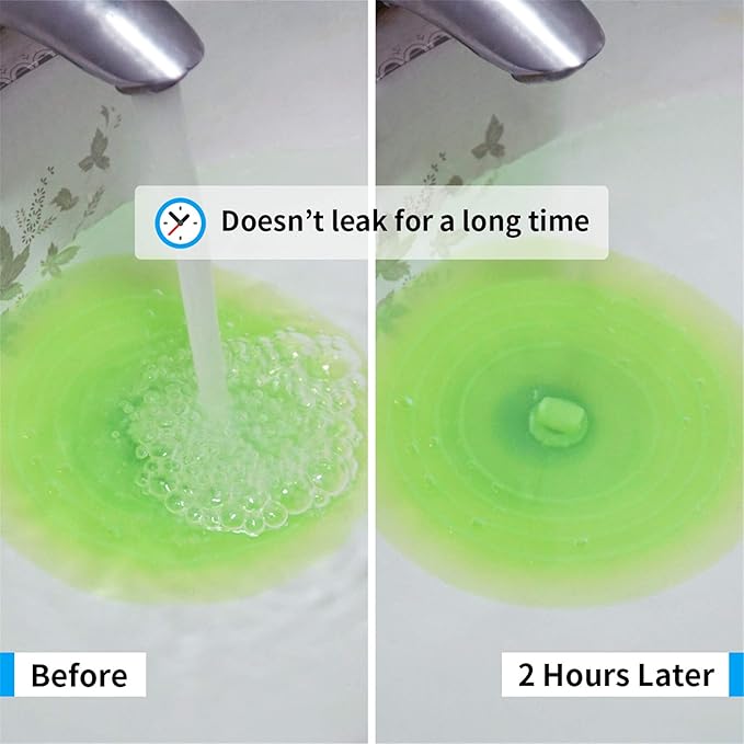 tifanso Silicone Tub Stopper Recyclable Bathtub Drain Stopper Upgraded Drain Plug Cover for Bathrooms and Laundries Kitchen Universal Use 6 inches (Jelly Green)