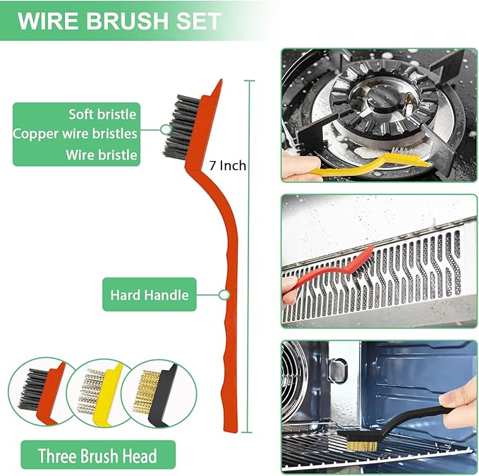 12PCS Crevice Cleaning Brush Set,Hard Bristle Grout Scrub Brushes, Straw Cleaner Brush,Gap Cleaning Supplies Home Essentials for Kitchen,Toilet,Bathtub,Sink,Window Track,Gi-ft for Women Men
