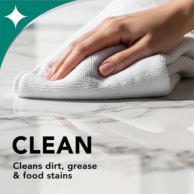Weiman Disinfecting Granite Cleaner & Polish Value Pack - (1) 24 oz Spray Bottle, (1) 64 oz Refill
