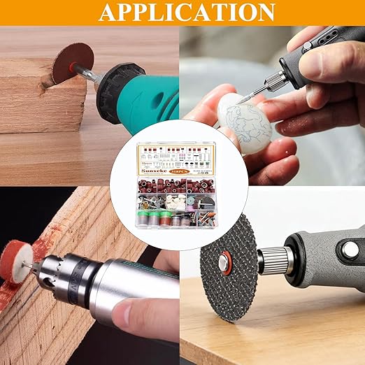 318PCS Rotary Tool Accessory Kit with Sanding Drum,1/8inch Shank Universal Fit for Most Rotary Tools,Bits for Sanding, Polishing, Cutting,Drilling,Engraving,Grinding,Woodworking,DIY