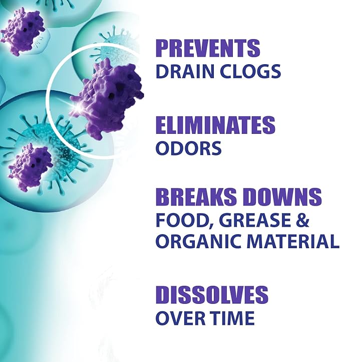 SANI 360° Sani Sticks Drain Cleaner and Deodorizer, Enzyme Pipe Cleaners, Eliminate Odors, Prevent Clogged Drains, Safe for Sinks, Bathtub Drains, Septic Tanks, 24 Count, Pine Scent