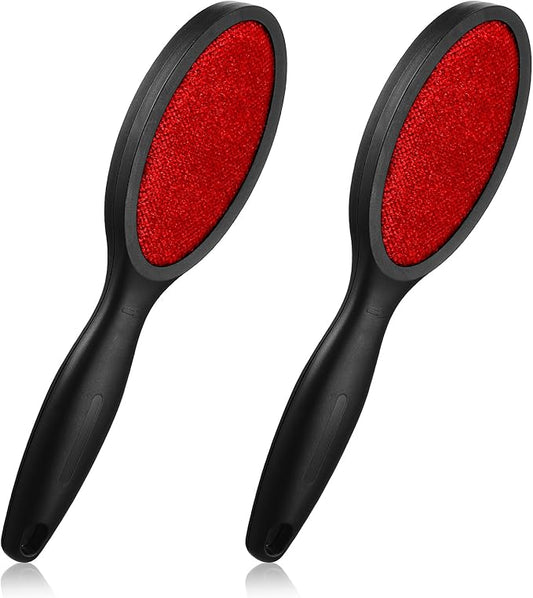 2 Pcs Lint Brushes for Clothes, Dual Sided Lint Brush, Reusable Lints Remover Tool, Dryer Lints Brush for Pet Hair Sheet Carpet Furniture Fabric