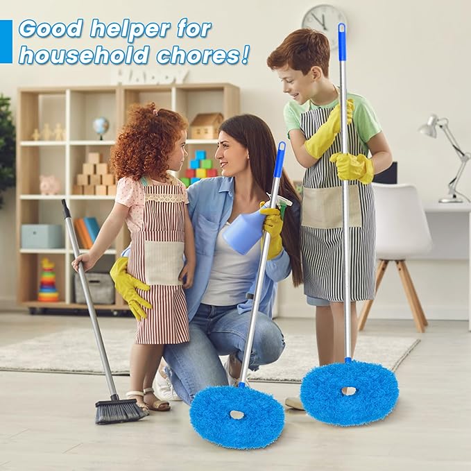 Ceiling Fan Cleaner Duster,Reusable Microfiber Duster with Extension Pole,13 to 50 Inch Removable Fan Blade Cleaner for Cleaning,Furniture,Bookshelves,Door,Window Top(2Head)