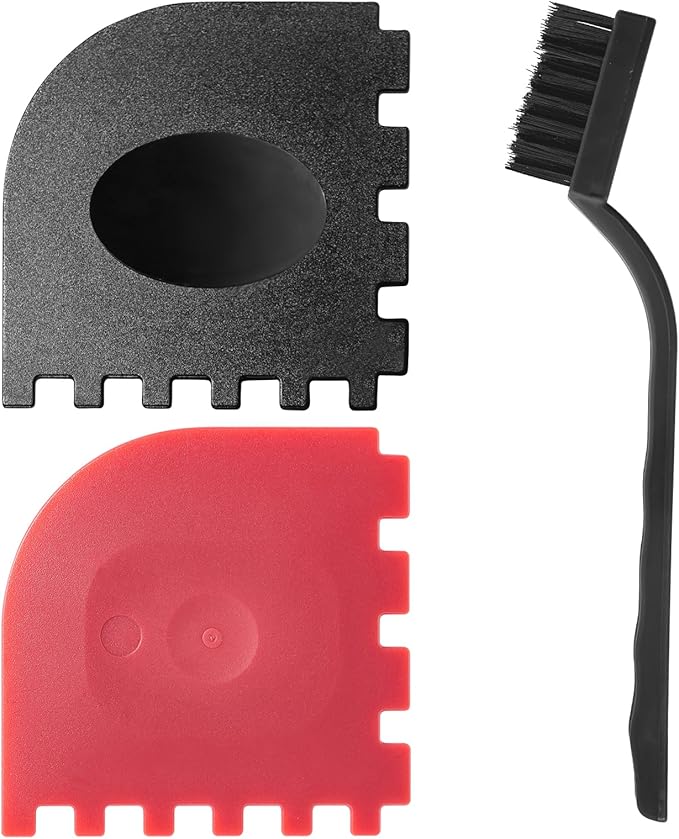 Pan Scraper Grill Scraper Grill Pan Scrapers cast Iron Scraper Grill Brush Scraper pan Scraper 2Pcs＋1pcs Cleaning Brush (3pcs Set)