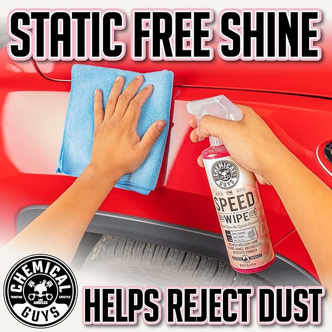 Chemical Guys Speed Wipe Quick Detailer, Safe for Cars, Trucks, SUVs, Motorcycles, RVs & More, Extra Large 32 fl oz, Cherry Scent