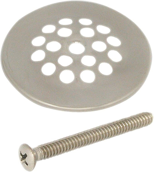 DANCO Rust-Resistant Shower Drain Strainer, Brushed Nickel, 2-15/15-Inch, 1-Set (89269)