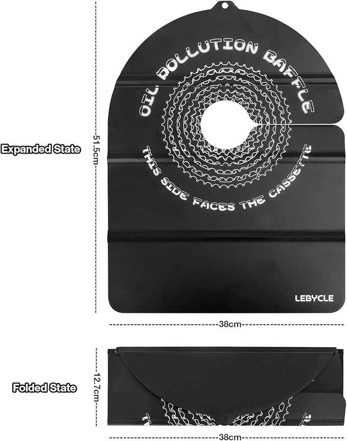 Bike Disc Brake Cover, Foldable Grime Guard for Bicycle Cleaning, Prevents Oil & Dirt Splash, Easy Storage & Corrosion Protection for MTB & Road Bikes