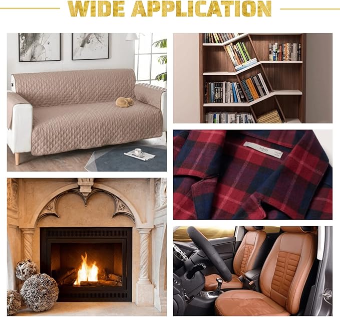 2 Pieces Dust Brush Hand Broom Wooden Bench Brushes with Soft Bristles Counter Brush with Long Wood Handle Household Cleaning Brush for Sofa Bed Pet Fireplace Car (Brown, Yellow)