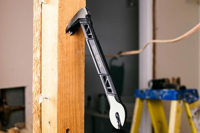 Spec Ops Tools Nail Puller Cats Paw Pry Bar for Prying, Demolition & Nail Pulling, High-Carbon Steel, 8 Inch