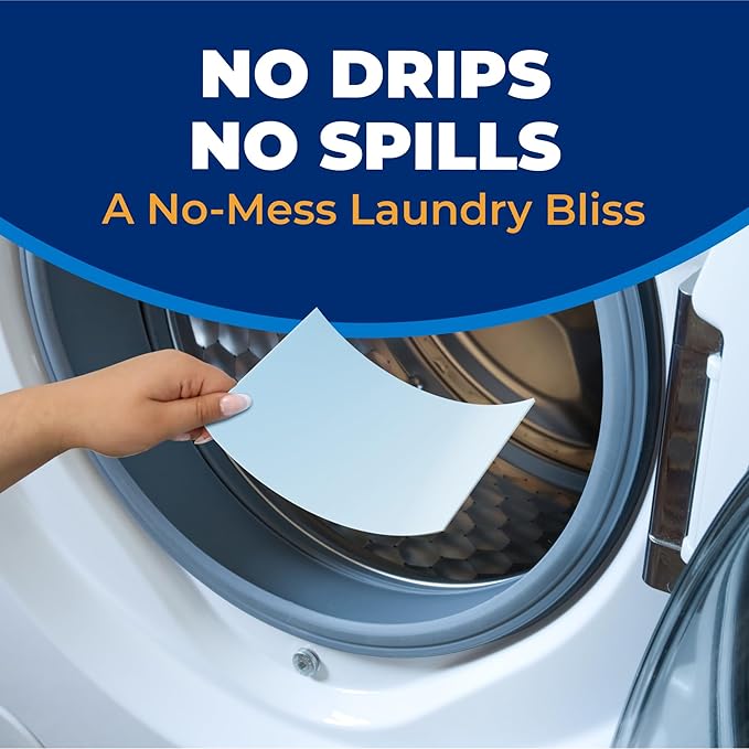 ARM & HAMMER Power Sheets Laundry Detergent, Fresh Breeze Scent, No Mess, Lightweight and Travel-Friendly, 35 Count, Up to 70 Small Loads (Pack of 6)