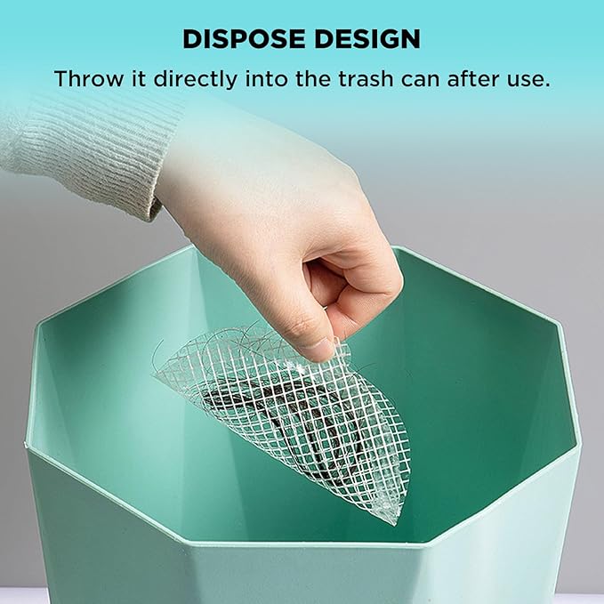 35 Pack Disposable Floor Drain Stickers, Hair Drain Stickers Disposable Shower Drain Hair Catcher Bathroom Accessories Bathtubs Mesh for Bathroom,Kitchen,Shower,Laundry (Round-35PC)