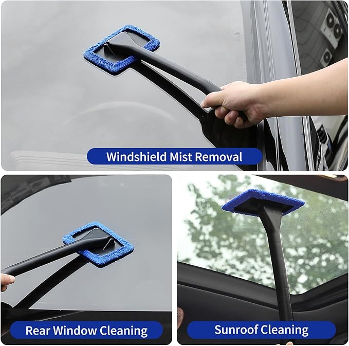 Qydipclin 38Pcs Car Detailing Kit, Car Detailing Brush Set, Car Wash Cleaning Kit, Car Detailing Brushes, Professional Car Care Kit for Interior Exterior Wheels, Blue