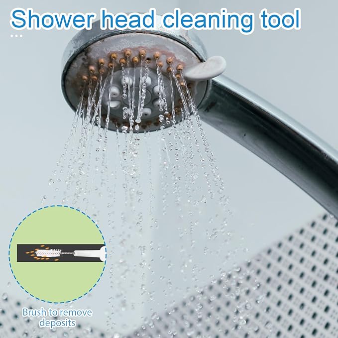 70pcs Shower Head Cleaning Tools, Including 20 Cleaning Brushes & 50 Shower Hole Brushes Tiny Cleaner Unclogger Accessories for Small Holes, Faucets, Sink Gaps, Nozzles