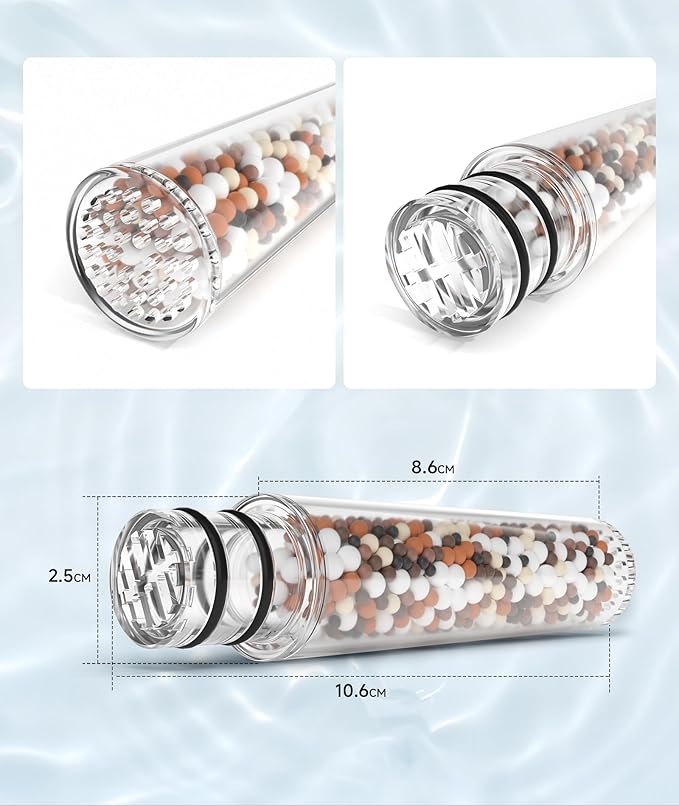 SR SUN RISE Shower Filter for Handheld Shower Head, 4 Pack Replacement Filters for Hard Water Remove Chlorine and Harmful Substances Only Fits SR SUN RISE Shower Head