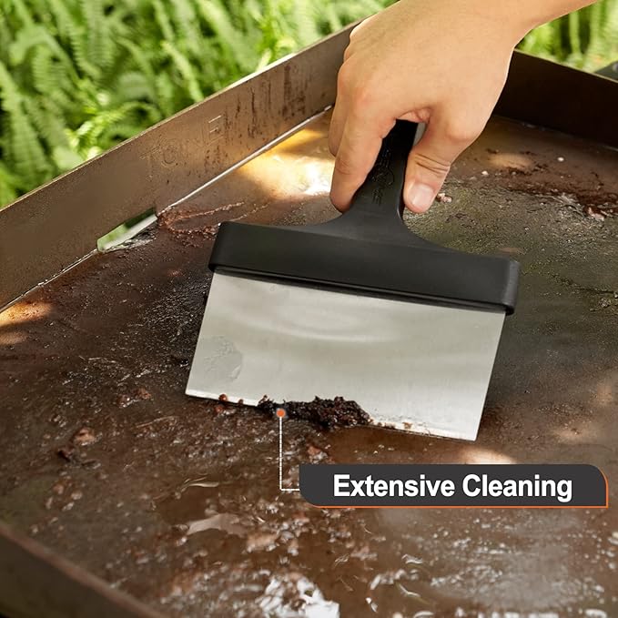 SHINESTAR 26-Piece Griddle Cleaning Kit for Blackstone Flat Top Grill – Heavy Duty Scraper, Cleaning Brick & Scouring Pads, Professional Griddle Cleaner Kit, Easy to Remove Grease & Stain