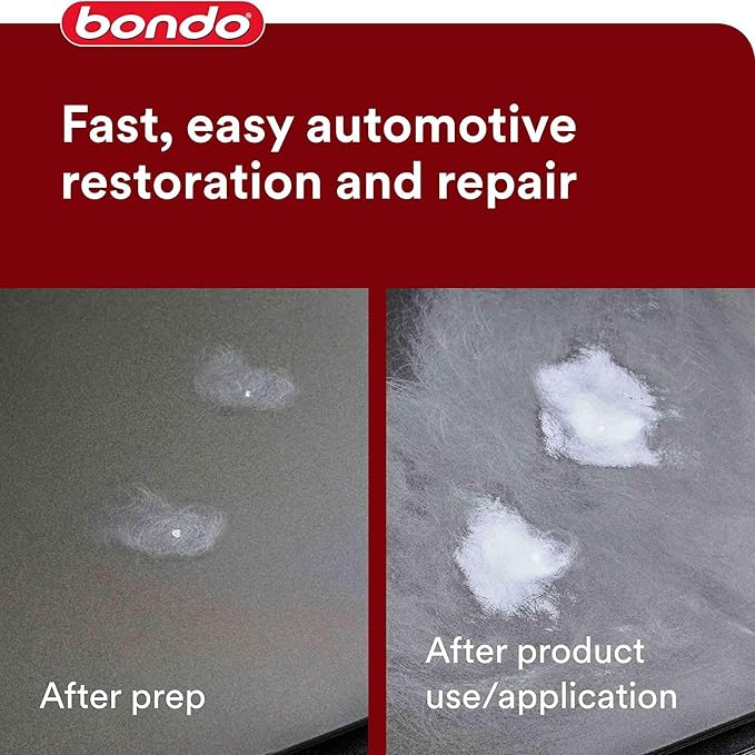 3M Bondo Glazing and Spot Putty 6-Pack, 4.5 oz Tubes, Nitrocellulose Automotive Glazing Putty for Filling Pinholes, Scratches, Minor Dings and Hairline Cracks, Sandable in 20 Minutes