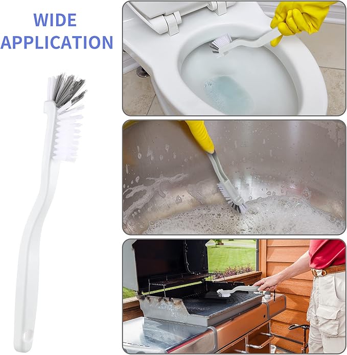 10 Pieces Cleaning Brush Small Scrub Brush, Window Door Sliding Track for Cleaning Sink Scrub, Bathroom Kitchen Edge Corner Grout, Sliding Door or Window