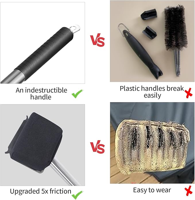 XUDAKAIXIN Bristle-Free Steam Grill Brush,No Bristle Shedding— Ultra Safe & Efficient BBQ Grill Cleaner for Outdoor Grill, for Men, Dad, or Any Grill Lover﻿