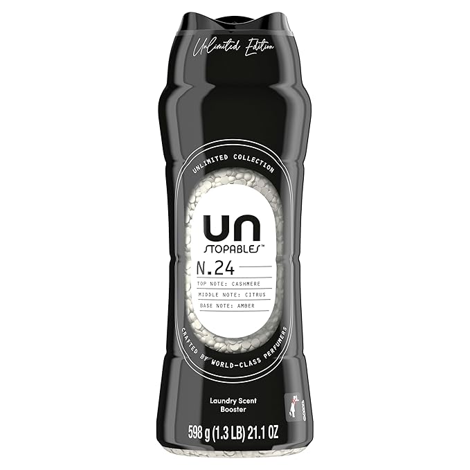 Downy Unstopables Unlimited Collection In-Wash Laundry Scent Booster Beads, No. 24, Fine Fragrance, Long-Lasting Fresh Scent Beads, 21.1 oz
