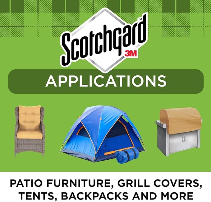 Scotchgard Outdoor Water Shield Fabric Spray, Water Repellent Spray for Spring and Summer Outdoor Gear and Patio Furniture, Fabric Spray for Outdoor Items, 42 Ounces (4 Cans)