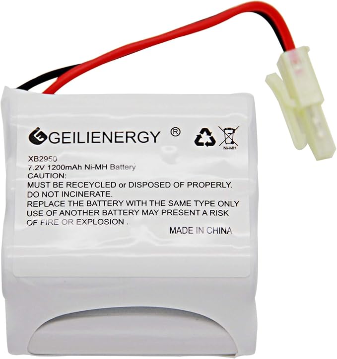 XB2950 Battery Pack 7.2V 1200mAh Battery Compatible with Shark XB2950 V2950 V2950A V2945Z V2945 Floor & Carpet Sweeper(1 Pack)